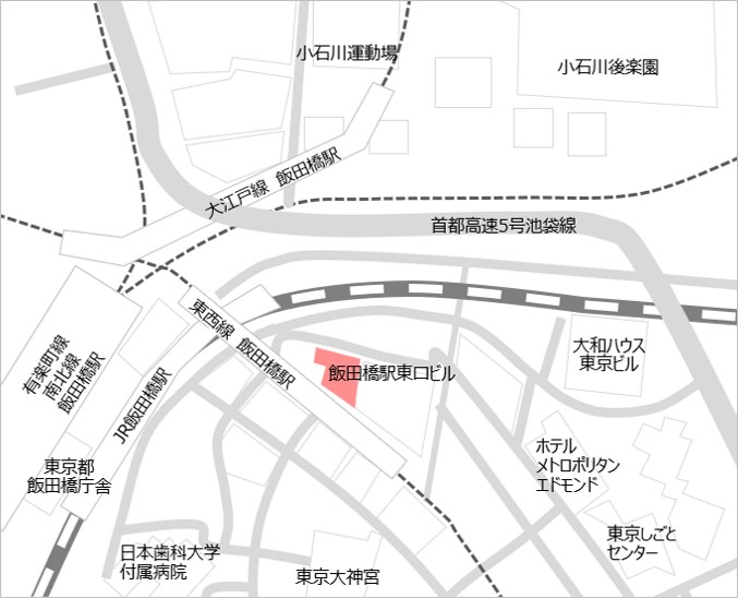 東京センターの周辺地図画像